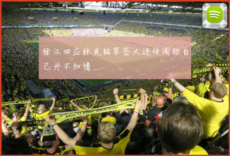 徐江回应林良铭草签大连传闻称自己并不知情
